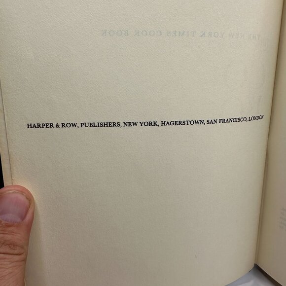 The New York Times Cook Book By Craig Claiborne 1961 Harper & Row First Edition - Picture 4 of 6